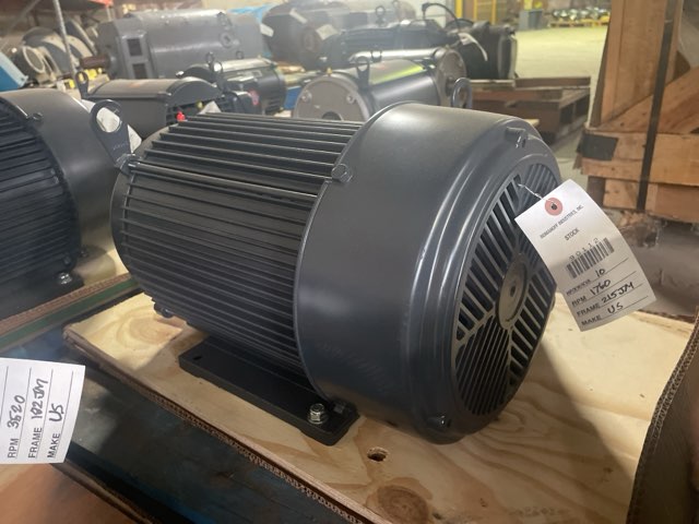 US Electric 10 HP 1800 RPM 215JM Squirrel Cage Motors 90112