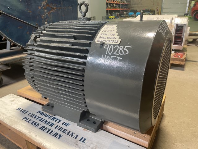 Reliance 100 HP 1800 RPM 405T Squirrel Cage Motors 90285
