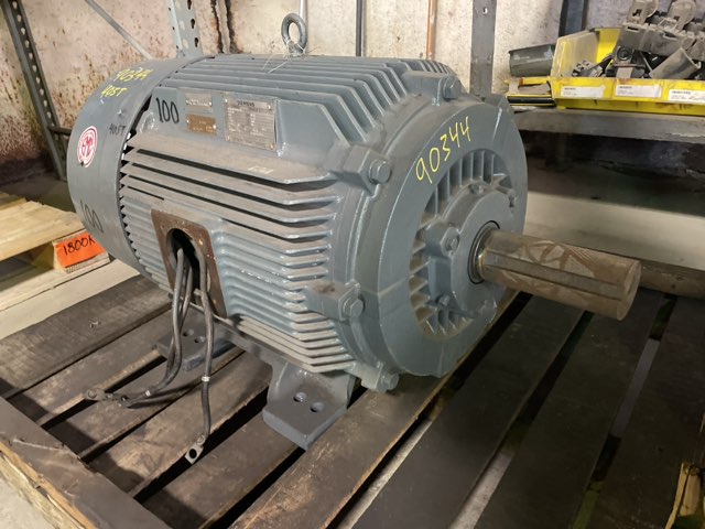 Siemens 100 HP 1800 RPM 405T Squirrel Cage Motors 90344