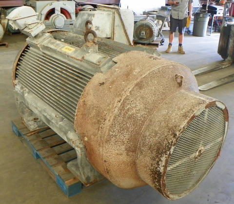 Teco Westinghouse 800 HP 1200 RPM 6808B Squirrel Cage Motors 91145