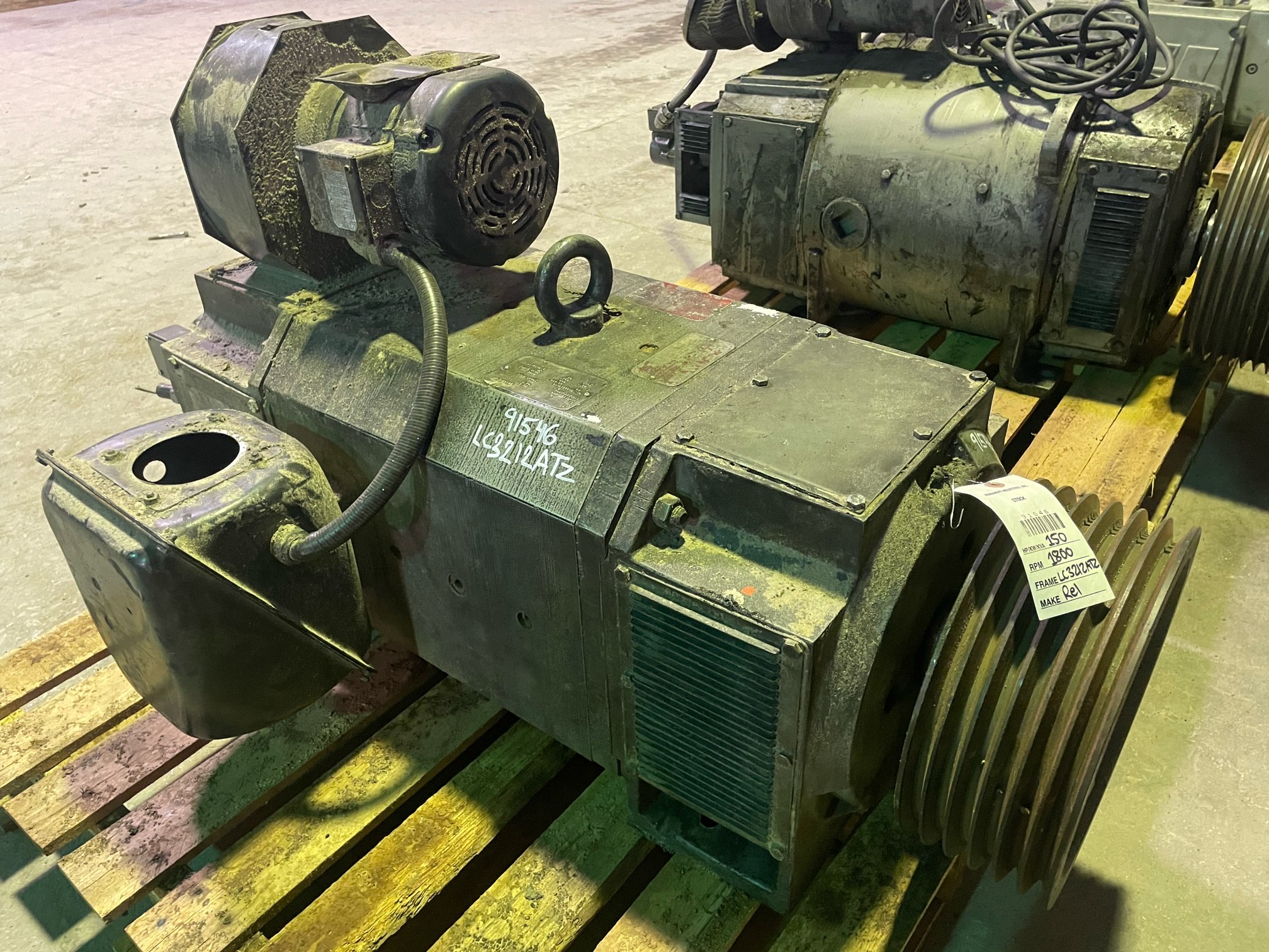 Reliance 150 HP 1750 RPM LC3212ATZ DC Motors 91546