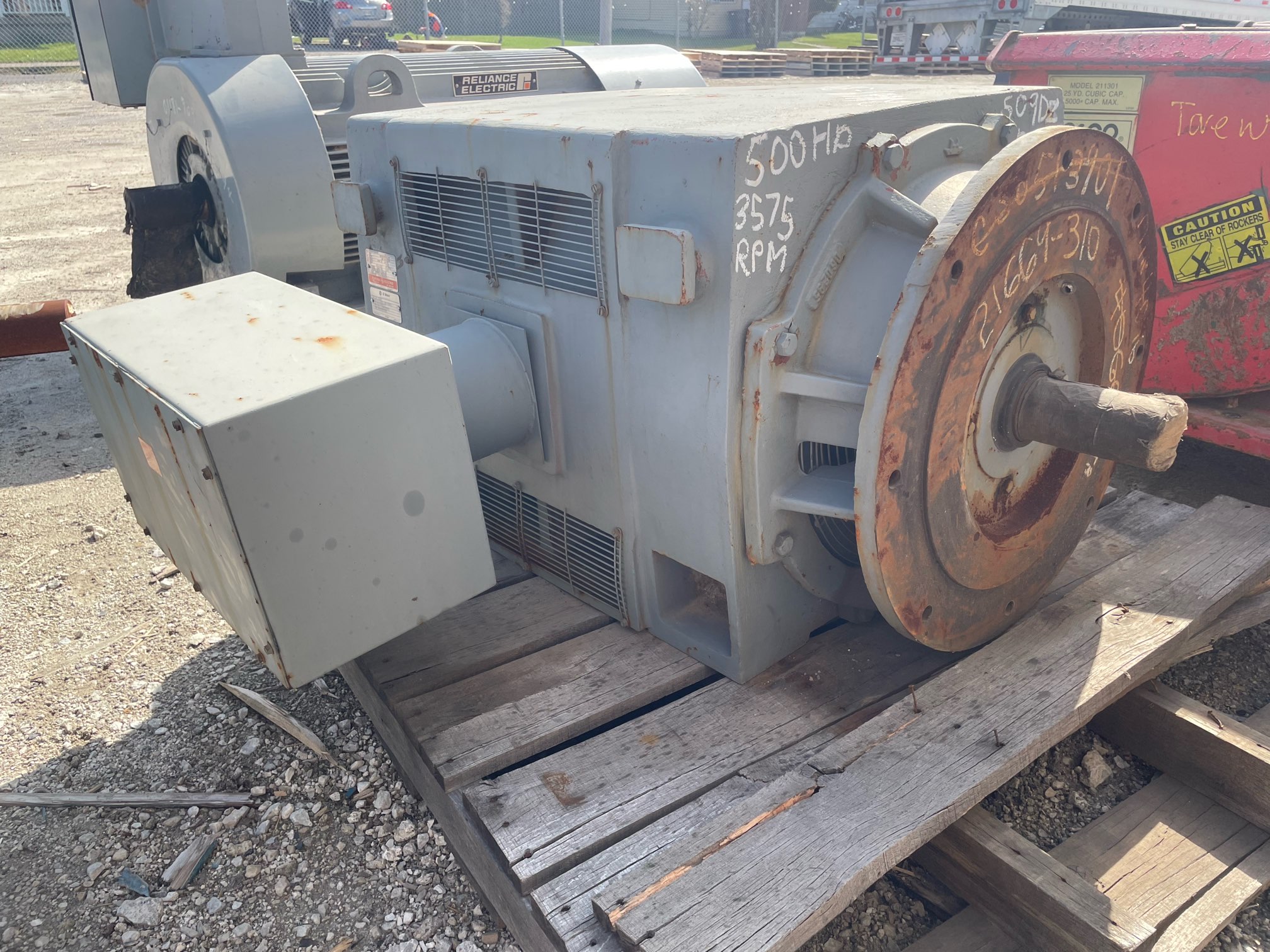 General Electric 500 HP 3600 RPM 509DZ Squirrel Cage Motors 91806