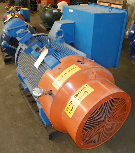 Teco Westinghouse 300 HP 1800 RPM 5009C Squirrel Cage Motors 91905