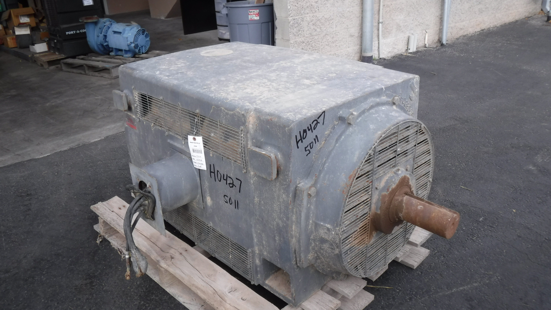 General Electric 400 HP 1200 RPM 5011LL Squirrel Cage Motors H0427