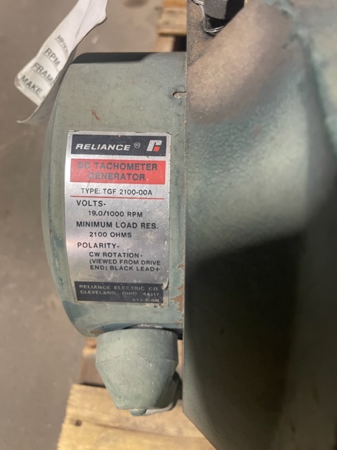 Reliance 25 HP 1750/1950 RPM B2510ATZ DC Motors H0957