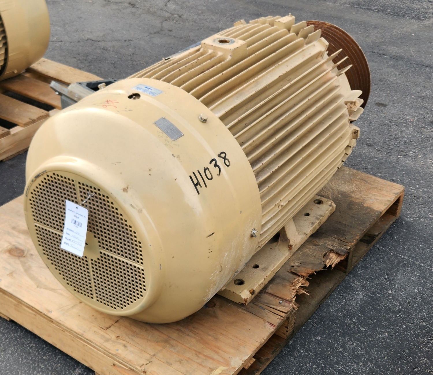 Teco Westinghouse 150 HP 1200 RPM 447T Squirrel Cage Motors H1038