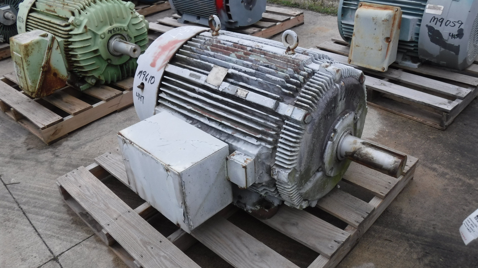 Westinghouse 150 HP 1800 RPM 447T Squirrel Cage Motors M9610