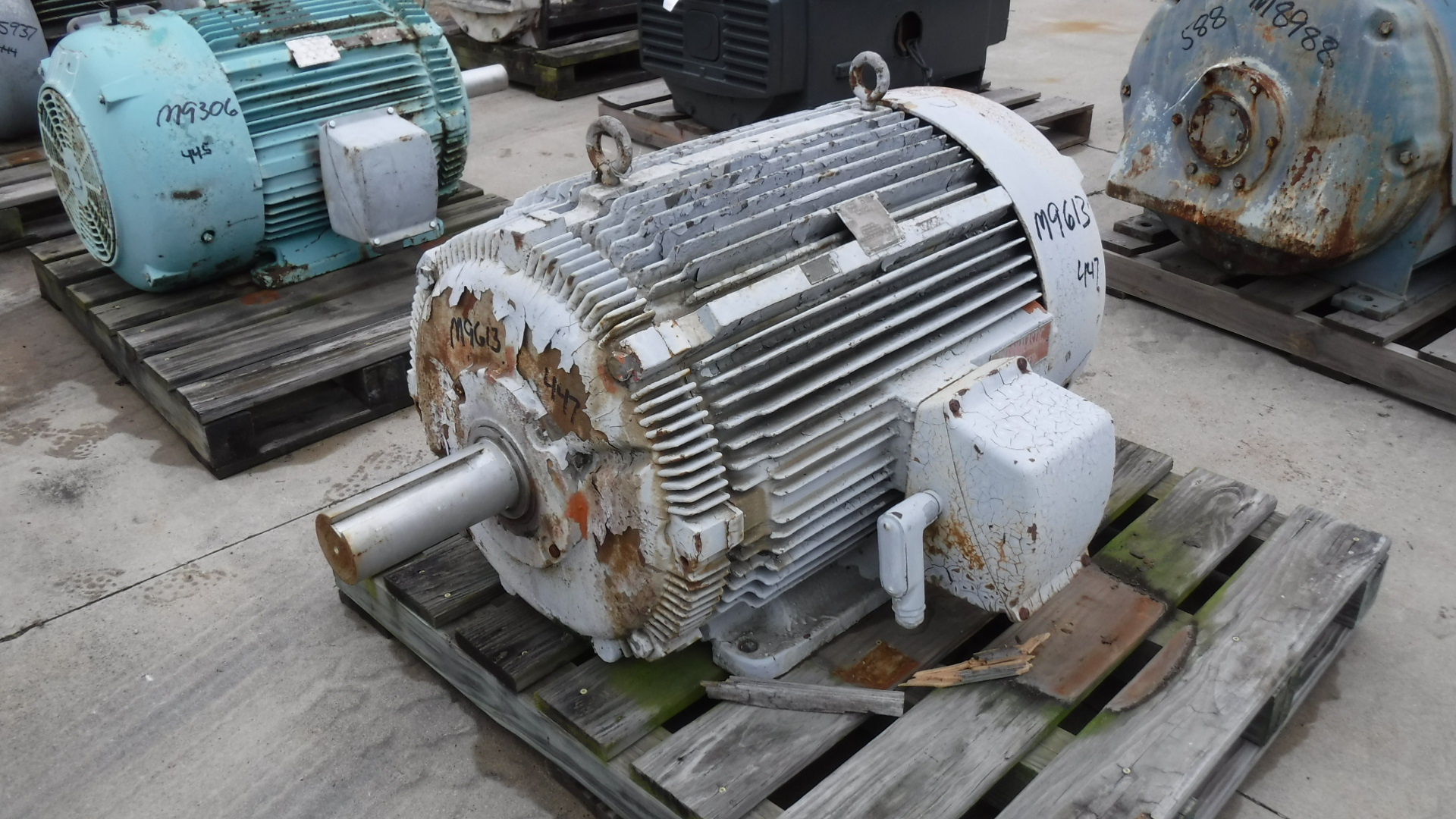 Westinghouse 150 HP 1200 RPM 447T Squirrel Cage Motors M9613