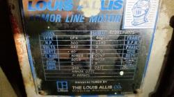 Louis-Allis 300 HP 1200 RPM 449TS Squirrel Cage Motors 46680