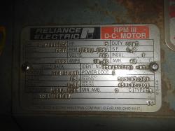 Reliance 5 HP 1750/1950 RPM SC2113ATZ DC Motors 55271