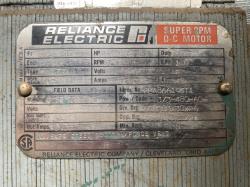 Reliance 75 HP 1750 RPM BB328ATZ DC Motors 57618