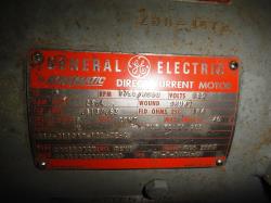 General Electric 5 HP 1750/2050 RPM 2110ACY DC Motors 61823