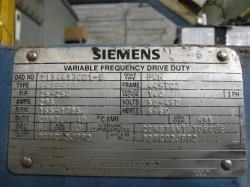 Siemens 250 HP 1785 RPM 449TCZ Brake Motors 61883