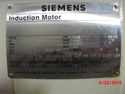 Siemens 350 HP 1800 RPM 508Z Squirrel Cage Motors 63555