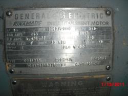 General Electric 75 HP 1150/2900 RPM 368AY DC Motors 64399
