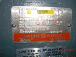 General Electric 300 HP 1800 RPM 509LL Squirrel Cage Motors 64730