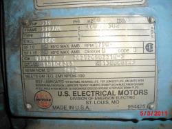 US Electric 350 HP 1800 RPM 5809ML Squirrel Cage Motors 64918