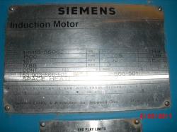 Siemens 1500 HP 1800 RPM 3020S6 Squirrel Cage Motors 65159