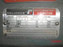 Reliance 200 HP 1200 RPM 447TYZ Squirrel Cage Motors 65282