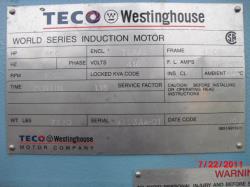 Teco Westinghouse 800 HP 1800 RPM 4509 Squirrel Cage Motors 65385