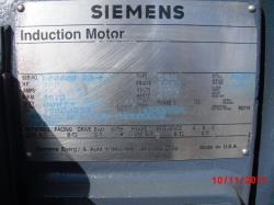 Siemens 350 HP 3600 RPM 507S Squirrel Cage Motors 65685