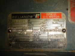 Reliance 5 HP 1750 RPM MC2113ATZ DC Motors 66541