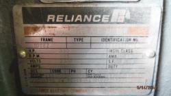 Reliance 200 HP 900 RPM 507US Squirrel Cage Motors 71050