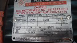 Reliance 60 HP 1800 RPM 364TCZ Squirrel Cage Motors 71290