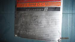 Reliance 250 HP 850/1020 RPM B508ATZ DC Motors 73237
