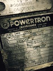 Powertron 150 HP 2500 RPM 407AT DC Motors 73690