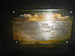 General Electric 300 HP 1750/1900 RPM 506AY DC Motors 75152