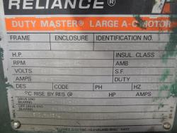 Reliance 250 HP 1186 RPM 5008P Vertical Motors 75233