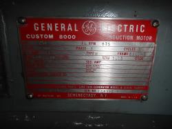 General Electric 250 HP 900 RPM 8188S Squirrel Cage Motors 76262