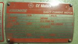 General Electric 50 HP 2500/2700 RPM 327AY DC Motors 77832
