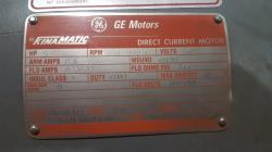 General Electric 5 HP 1150/2000 RPM 258ATY DC Motors 77915