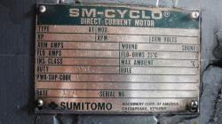 Sumitomo 25 HP 1750 RPM B258AT DC Motors 78221