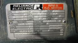 Reliance 50 HP 1150/1380 RPM C2514ATZ DC Motors 78548