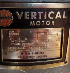US Electric 300 HP 1180 RPM 5008PH Vertical Motors 78570