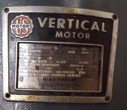 US Electric 300 HP 1180 RPM 5008PH Vertical Motors 78572