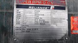 Reliance 250 HP 850/1020 RPM B508ATZ DC Motors 78652