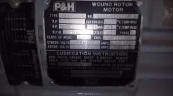P&H 10 HP 1140 RPM 326X Slip Ring Motors 78870