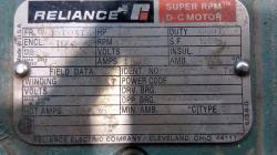 Reliance 10 HP 1750/2300 RPM B2510ATZ DC Motors 78930