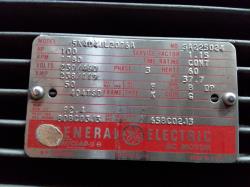 General Electric 100 HP 1800 RPM 404TSDZ Squirrel Cage Motors 79619