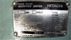 Hitachi 75 HP 1200 RPM 225M Squirrel Cage Motors 82529