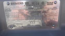 Siemens 100 HP 1800 RPM 405T Squirrel Cage Motors 83348