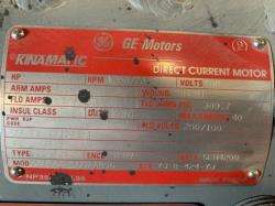 General Electric 1 HP 1750/2050 RPM 188ATCY DC Motors 83575