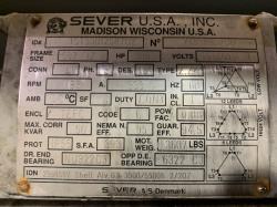 Sever 300 HP 1200 RPM 587UZ Squirrel Cage Motors 84013