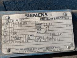 Siemens 60 HP 1800 RPM 364TS Squirrel Cage Motors 84221