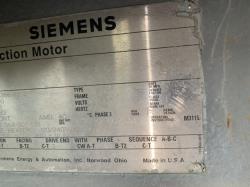 Siemens 1250 HP 1800 RPM 5810S Squirrel Cage Motors 84383