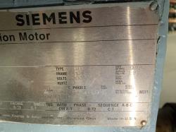 Siemens 1250 HP 1800 RPM 5810S Squirrel Cage Motors 84384